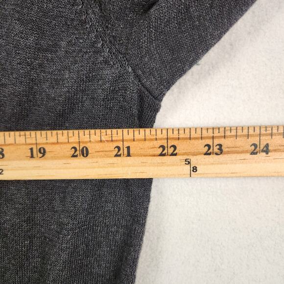 Halogen Linen Blend Open Front Cardigan Women’s SZ LG Navy Blue Long Sleeve EUC - Picture 8 of 11